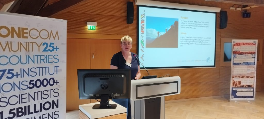 Laura Tilley reporting about the Earth Science group